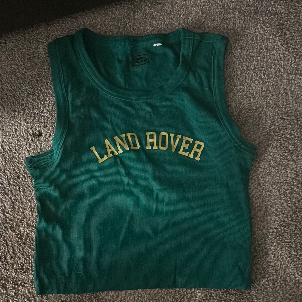 Green Land Rover Tank Top
